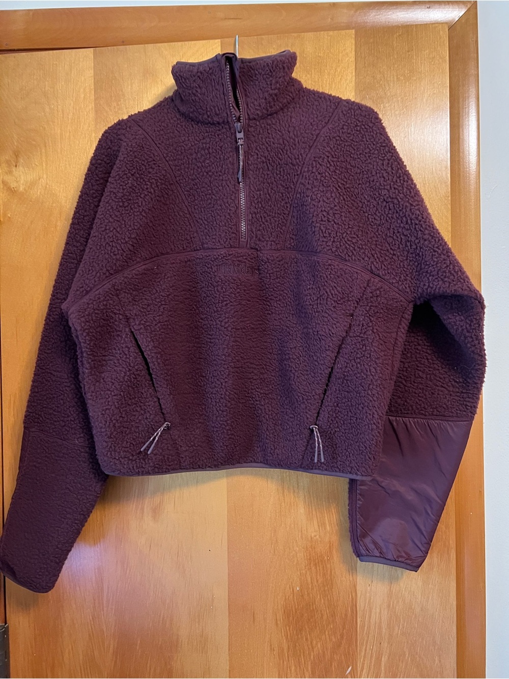NWOT Halfdays Pieper fleece in cherry glaze